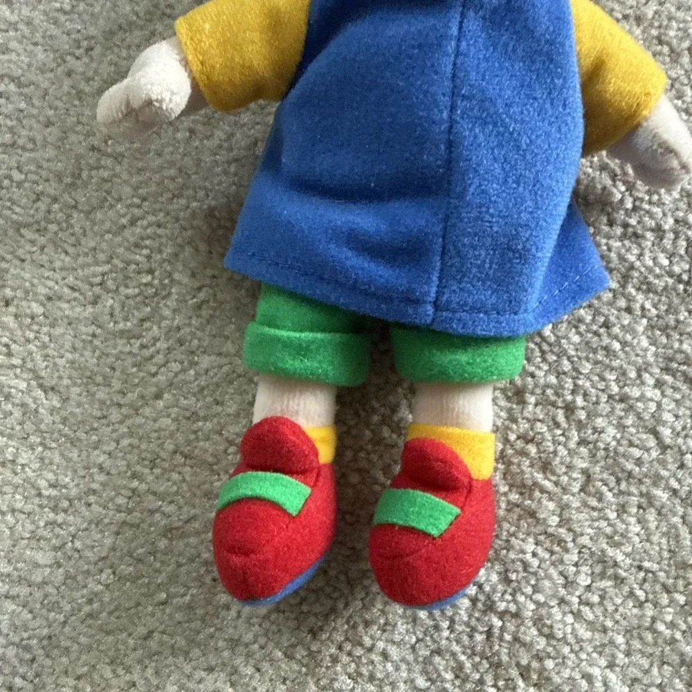 Caillou Plush Doll Small Stuffed Toy PBS Kids Vintage 7